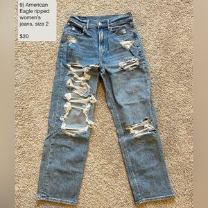 American Eagle Outfitters Ripped Blue Women's Jeans